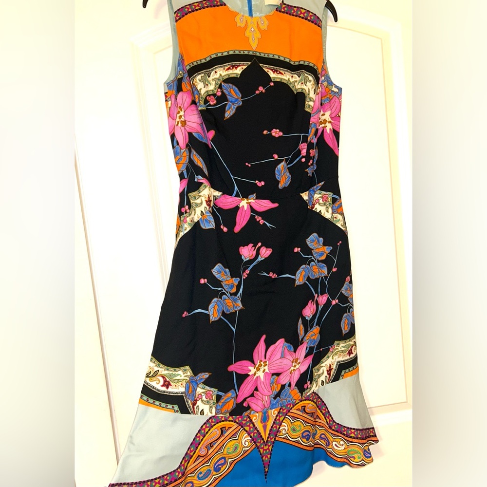 Etro Multicolor Floral Mini Dress - Picture 4 of 9